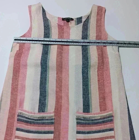 Charlie B Linen blend sleeveless Mini dress. Ladies  size S - Picture 4 of 7